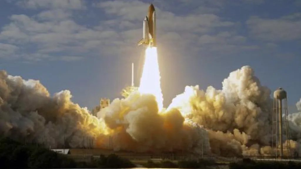 Start raketoplánu Atlantis