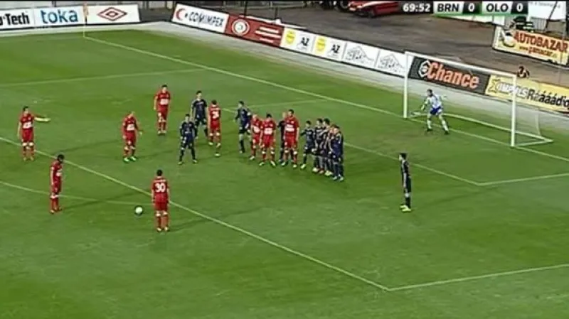 Gól v utkání Brno - Olomouc: Zavadil - 1:0 (70. min.)