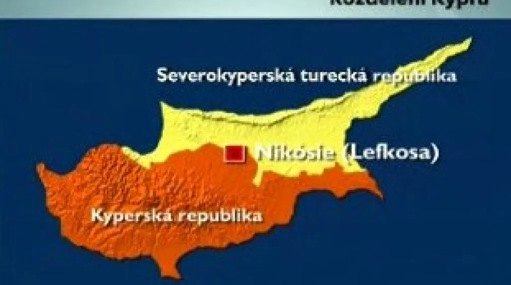 Mapa Kypru