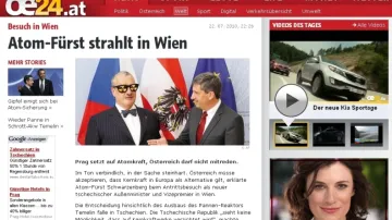 Deník Österreich označil Schwarzenberga za \"atomového knížete\"