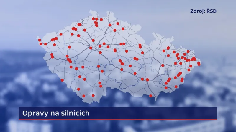 Opravy na silnicích