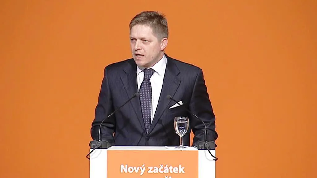 Robert Fico na sjezdu ČSSD