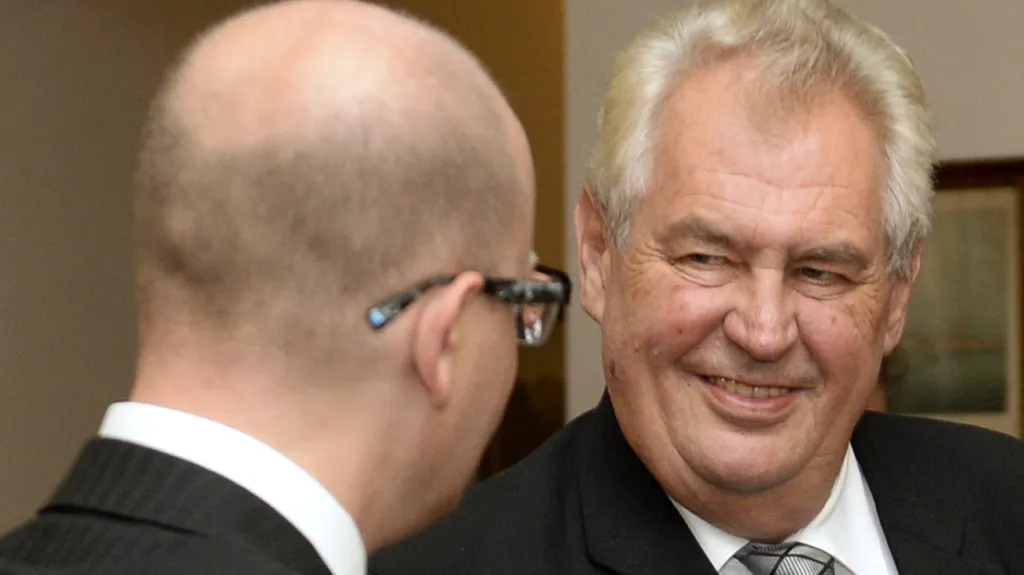 Bohuslav Sobotka a Miloš Zeman