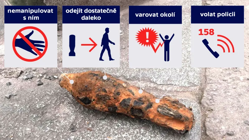 Co dělat s nalezeným nebezpečným předmětem