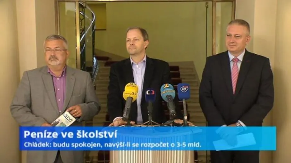 Brífink po jednání ministra školství s odbory