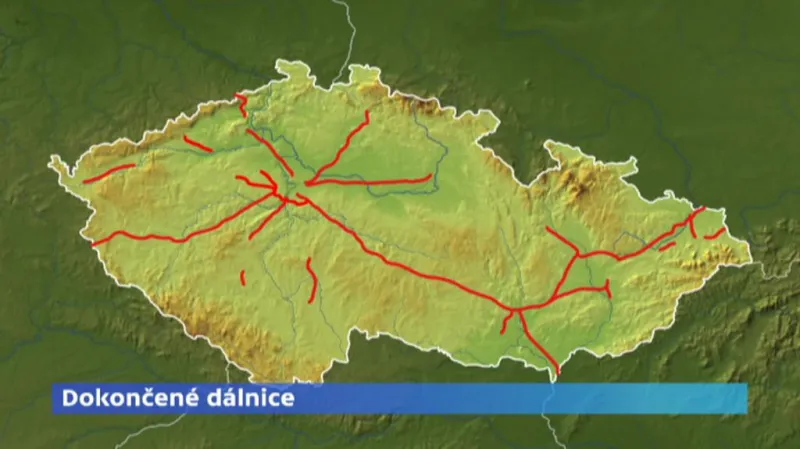 Síť dálnic v současnosti