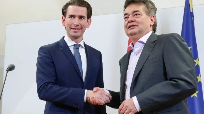 Sebastian Kurz (ÖVP) a Werner Kogler (Zelení - Zelená alternativa)