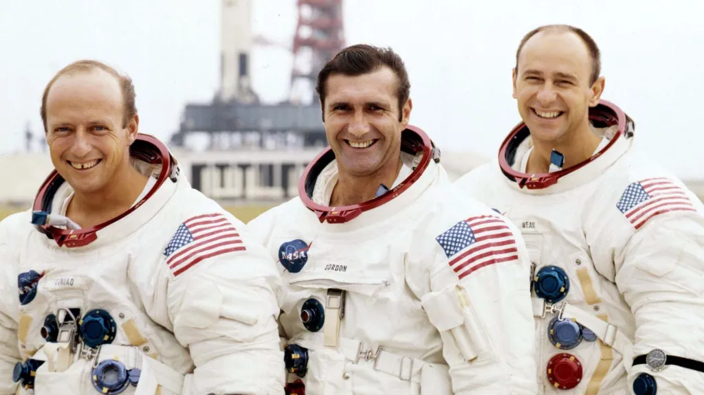 Posádka Apolla 12:  Charles Conrad, Richard Gordon a Alan Bean