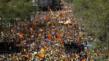 Demonstrace v Barceloně