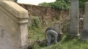 Cizinci pečují o židovský hřbitov v Holešově