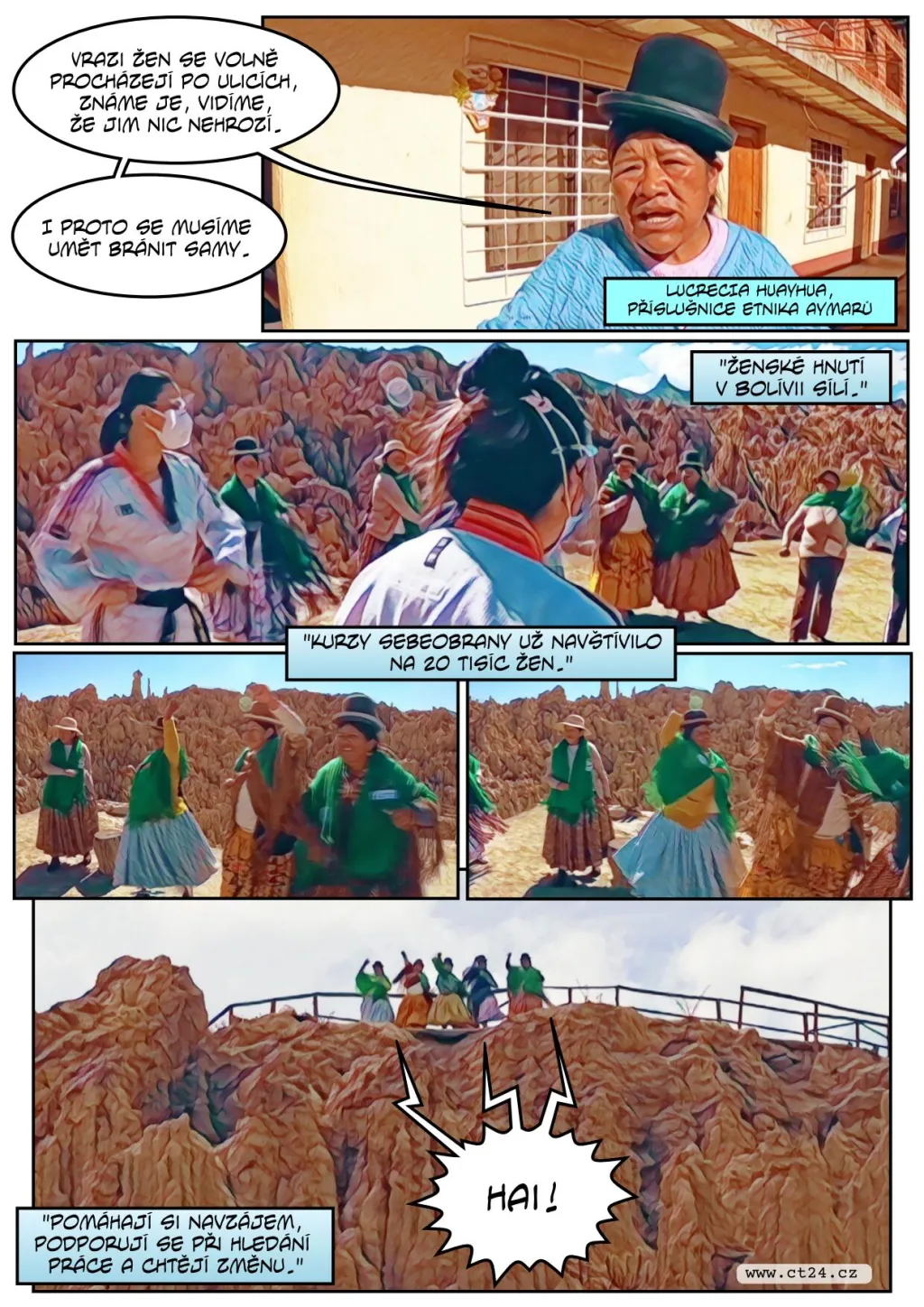 Bolivijské ženy bojují proti násilí