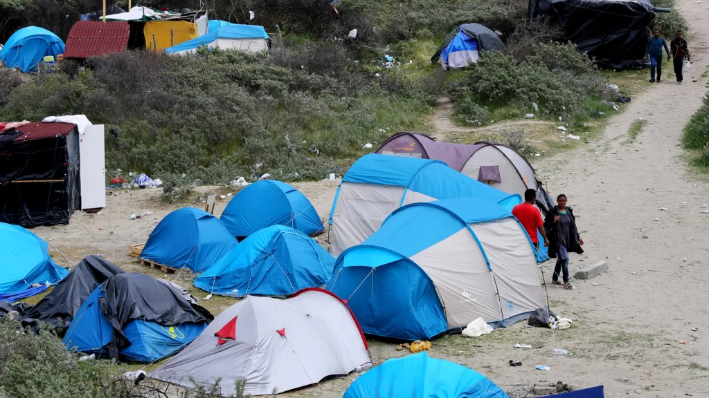 Tábořiště uprchlíků v Calais