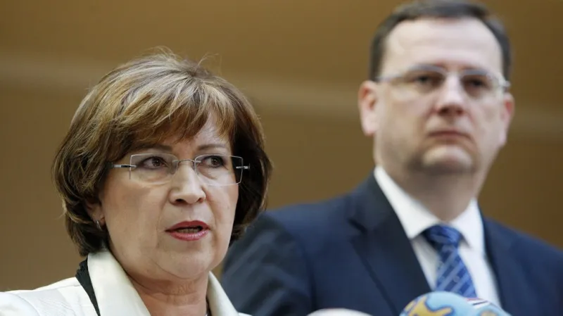 Ludmila Müllerová a Petr Nečas