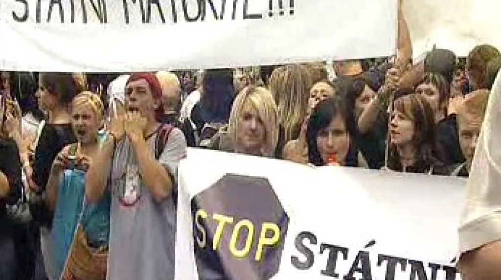 Protest proti státním maturitám