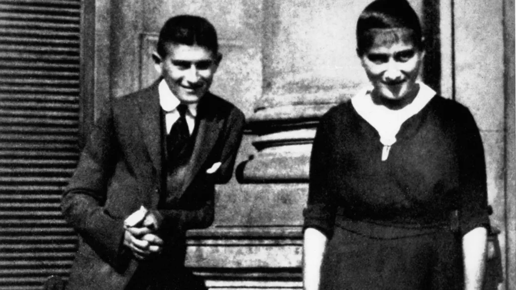 Franz Kafka se svou sestrou Ottlou
