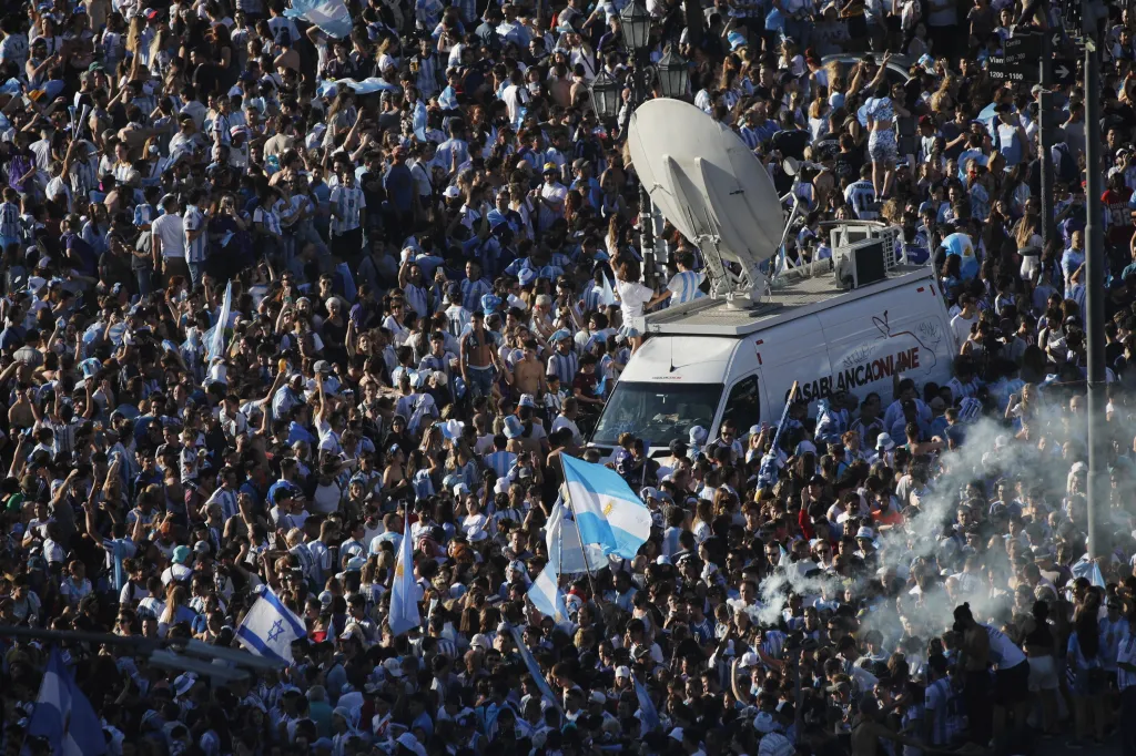 Oslavy argentinského vítězství
