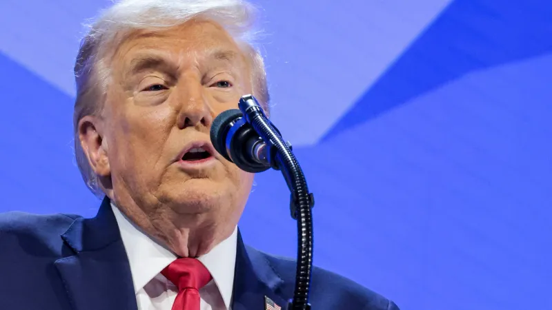 Donald Trump v Davosu