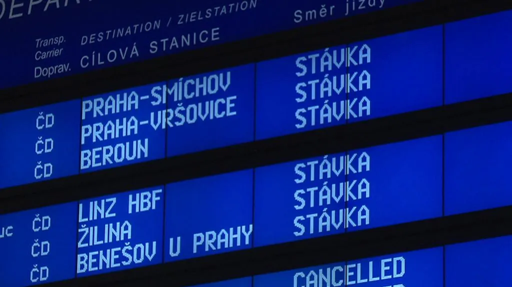 Stávka na železnici