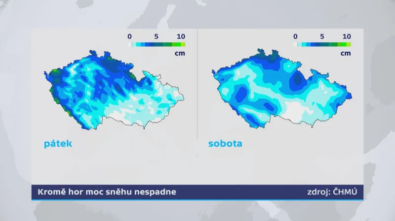 Kolik sněhu napadne