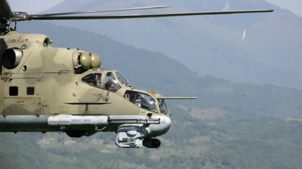 Součástí výzbroje arménské armády jsou bojové vrtulníky Mi-24