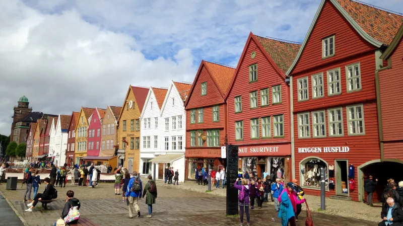 Bryggen v norském Bergenu