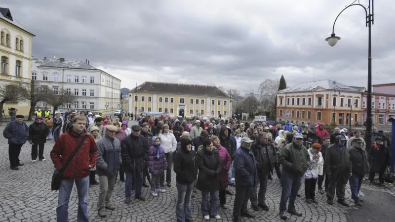 Protest ve Vansdorfu proti vzniku nového ghetta