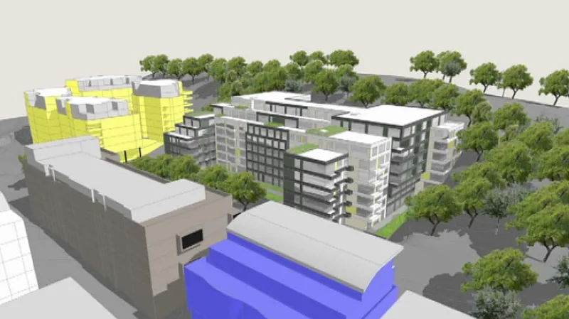 Vizualizace bytové stavby u Parukářky