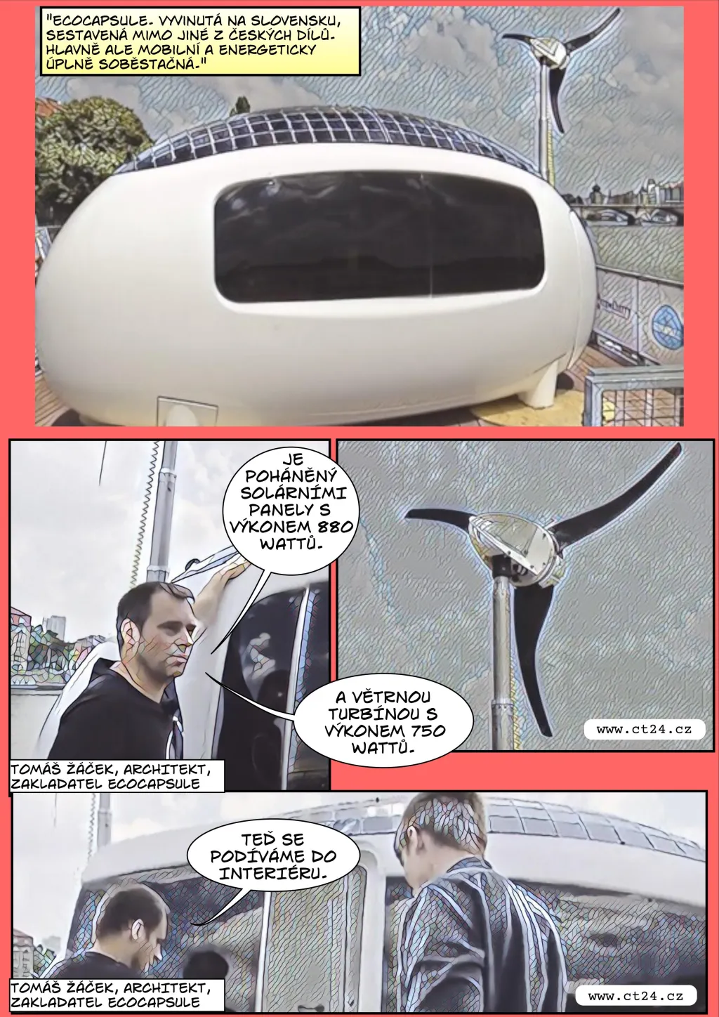 Komiks: Energeticky soběstačné domy