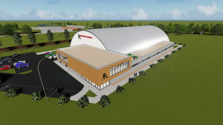 Vizualizace zimního stadionu v Žamberku