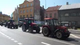 Zemědělci v kroměřížských ulicích