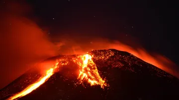 Erupce chilské sopky Villarrica