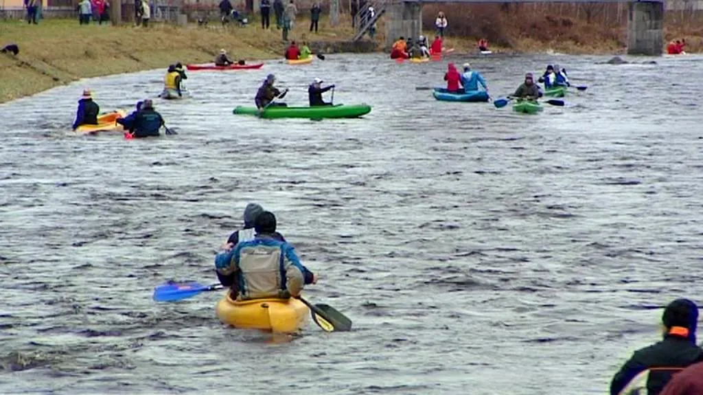Vánoční splouvání Otavy