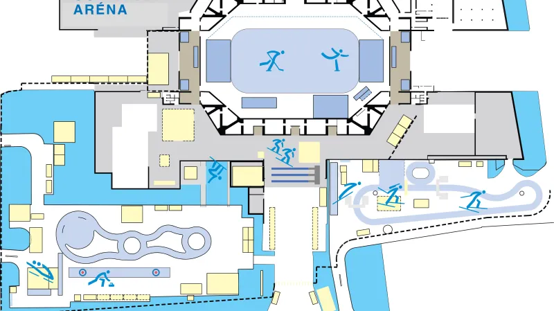 Mapa Olympijského parku Ostrava
