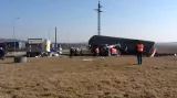 Nehoda vlaku a kamionu u Velkých Pavlovic