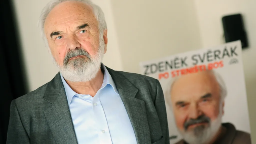 Zdeněk Svěrák na křtu své audioknihy