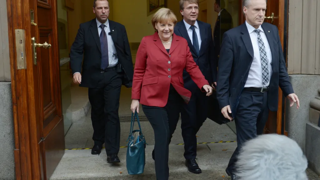 Angela Merkelová je spokojena - koalice s SPD se rýsuje