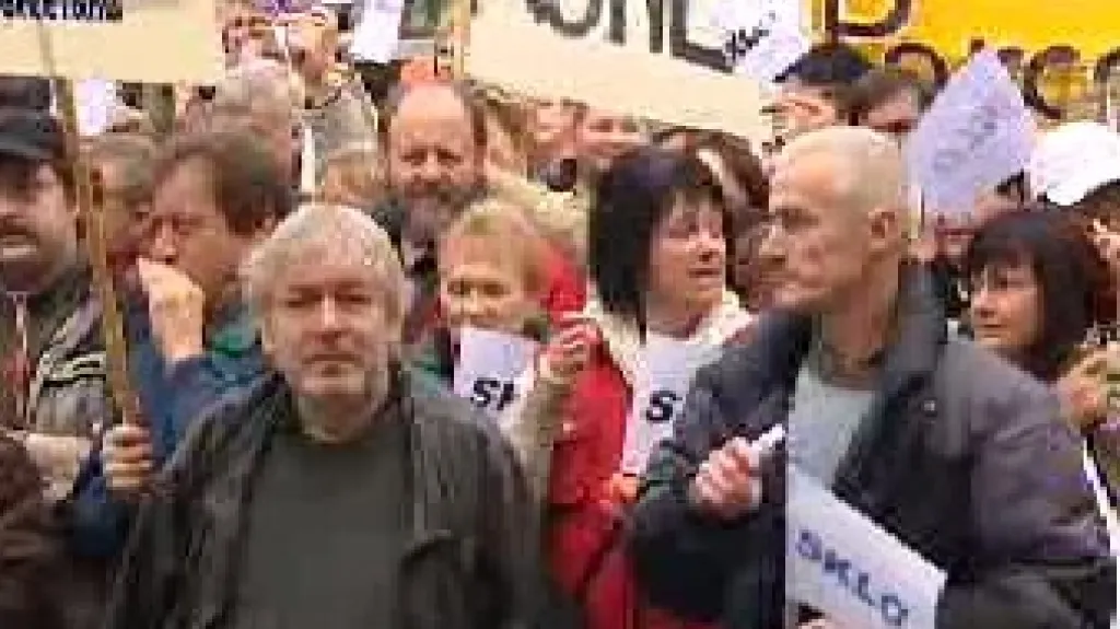 Demonstrace sklářů