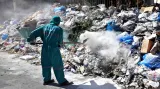 Hromady odpadků v ulicích Bejrútu