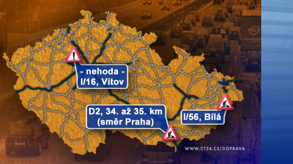 Dopravní situace v pátek 5. 9. 2008