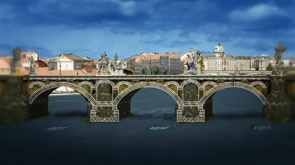 Dutiny v Karlově mostu