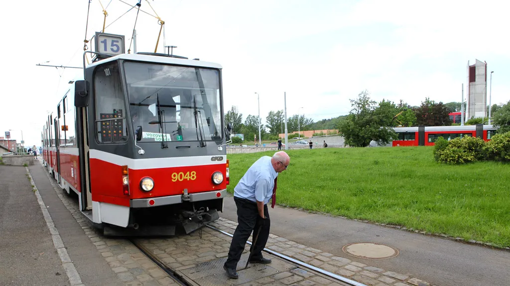 Výhybka na konečné