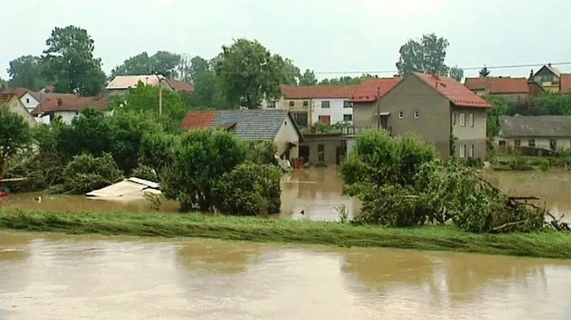 Záplavy v Jeseníku nad Odrou