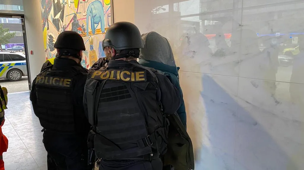 Zásah policie v Brně