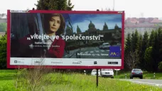 Billboard k referendu o vstupu do EU