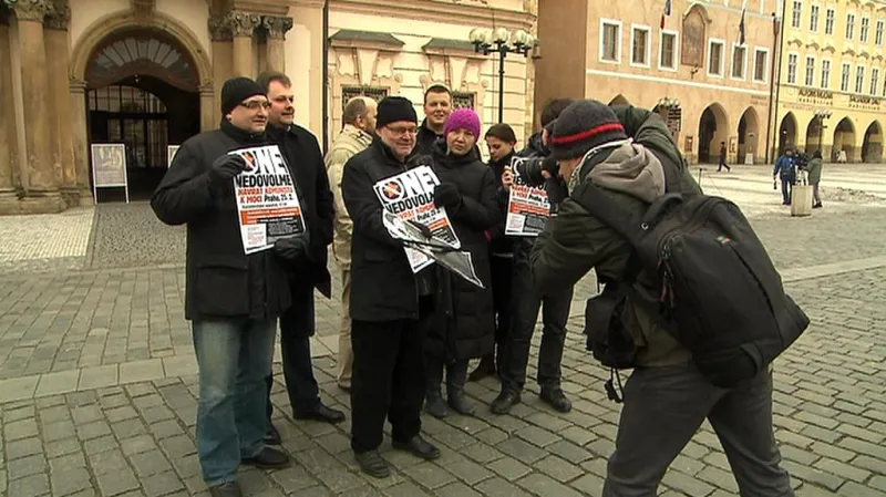 Demonstrace na Staroměstském náměstí