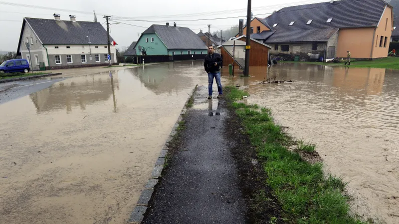 Lokální záplavy v Bohutíně