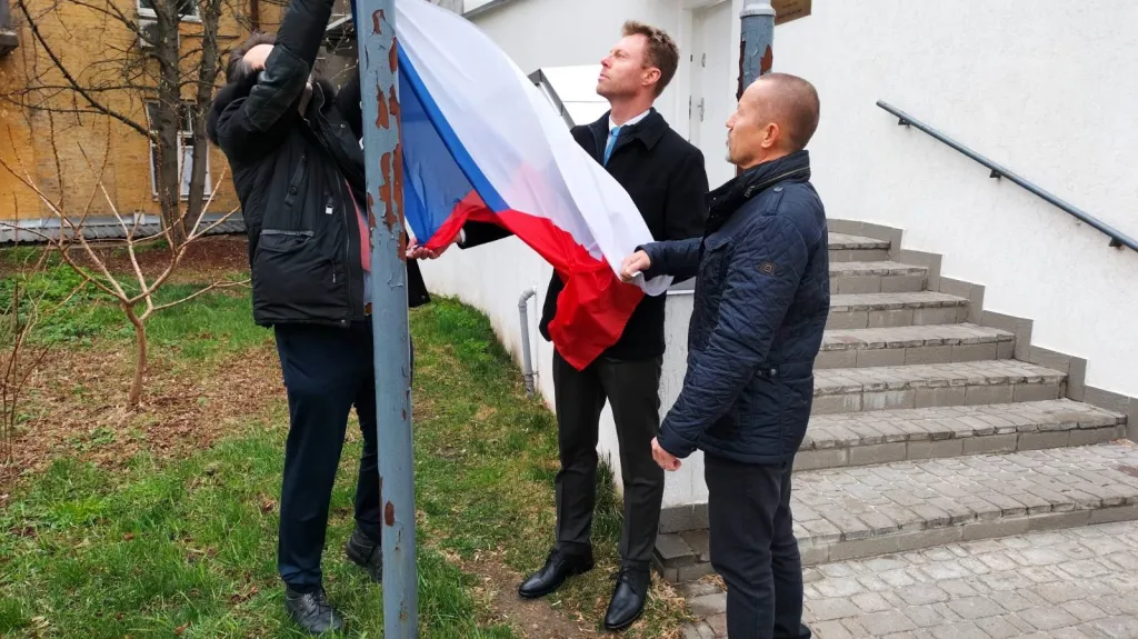 Česká vlajka opět nad Kyjevem