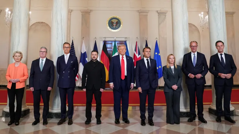 Setkání Donalda Trumpa, Volodymyra Zelenského a evropských lídrů