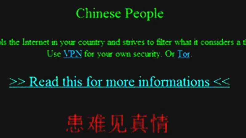 Čínské stránky napadli hackeři