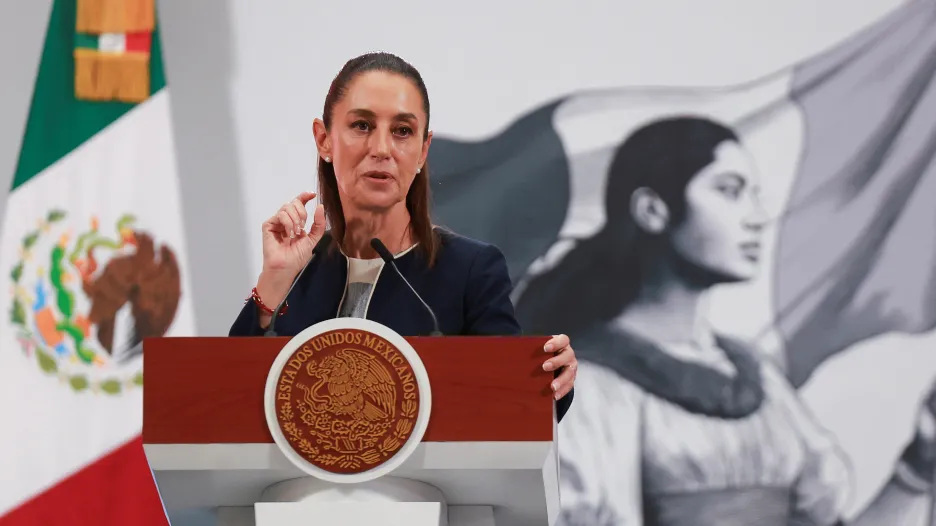 Mexická prezidentka Claudia Sheinbaumová